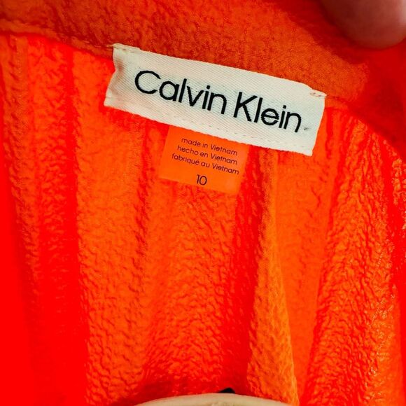 Calvin Klein Dress NWT size 10 in Orange - Picture 3 of 13